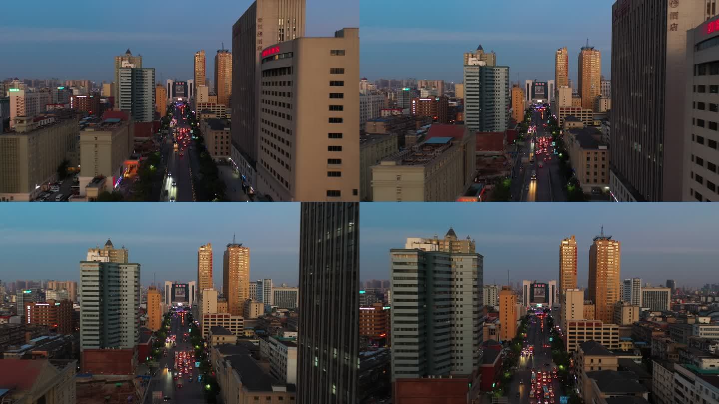 江西省南昌市站前路航拍城市風(fēng)光